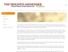 Tablet Screenshot of holinessmessenger.com